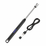 USB Rechargeable 360° Arc Lighter – Windproof Flexible Neck Electric Lighter